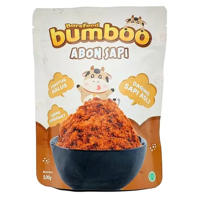 Bumboo Abon Sapi Ayam Tuna dari Barefood Lembut Cocok untuk Lauk MPASI Anak Non MSG dan Tanpa Pengawet