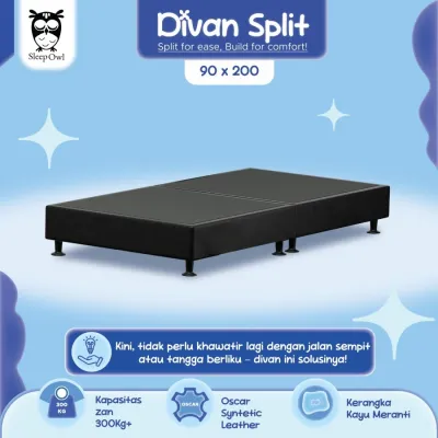 SLEEP OWL Divan Minimalis Knock Down Split 90 x 200 | Dipan Knockdown 2 Bagian