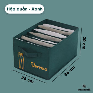 Hộp Vải Đựng Quần Áo Automatik Chia Ngăn Xếp Quần Áo Nhiều Ngăn Đựng Đồ Lót Đa Năng