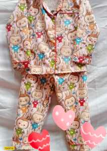 piyama anak Labubu lengan panjang