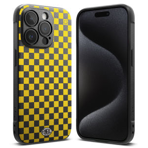 RINGKE® ONYX DESIGN Compatible iPhone 15 Pro Max / 15 Pro Silk Print Design Back Rugged Shockproof TPU Non-Slip TPU Bumper Cover Case