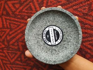 Cobek Batu Asli 16cm Free Ulekan