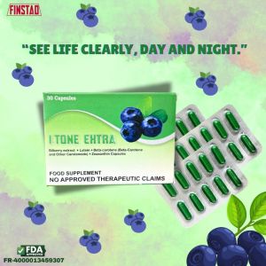 I-TONE EXTRA bilberry extract + lutein + beta-carotene + zeaxanthin capsules ✅FDA Approved