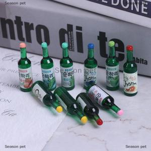 [COD] Season pet 10pcs 1:12 dollhouse Miniature Wine drink รุ่นแกล้งเล่นของเล่นครัวอาหาร