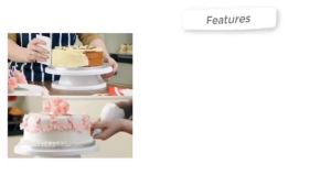 Round Cake turntable Rotating Cake Stand Turn Table Kitchen DIY Baking Tool