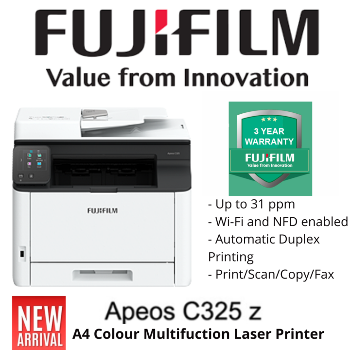 NEW!!! Fujifilm Apeos C325z A4 Colour Laser Multifunction Printer ...