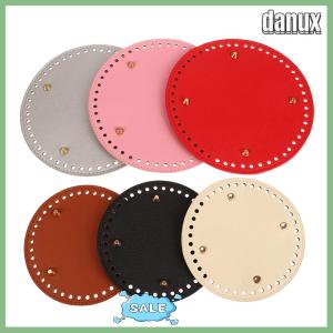 danux กระเป๋าหนังพื้น14 19ซม. พร้อมกระเป๋าแบบมีรูกระเป๋าฐานทรงกลมงานทำมือ DIY อุปกรณ์เสริมกระเป๋าด้านล่าง