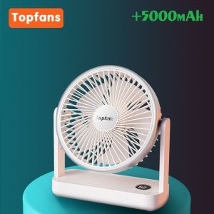 Quạt Sạc để bàn Topfans 701 pin 5000mAh quạt mini văn phòng
