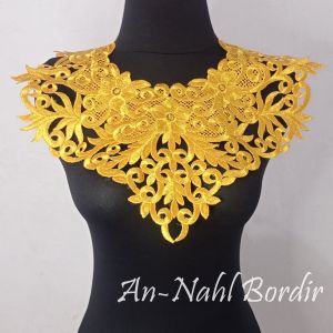 An-Nahl Hiasan Dada Renda Bordir Aksesoris Tari Coker Abaya