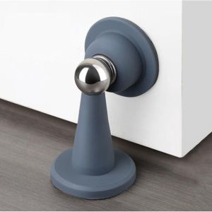 SG（Ready Stock)Silicone Magnetic Door Stopper Penahan Pintu Stainless Steel Floor Mount Door Stopper Punch-free Self-Adhesive