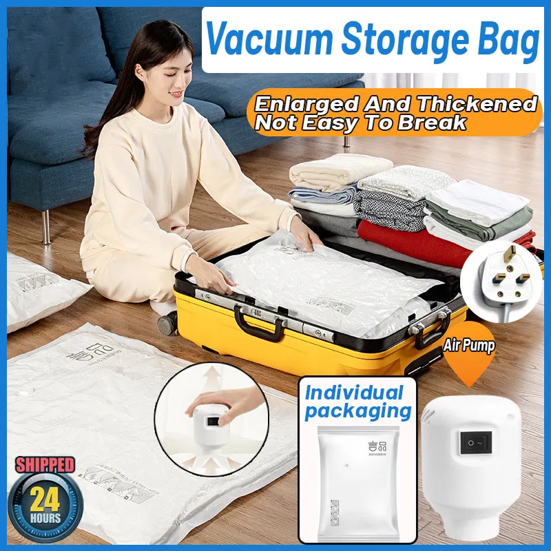 Vacuum Storage Bag Travel Electric Air Pump Vacuum Bag Mini Vacuum