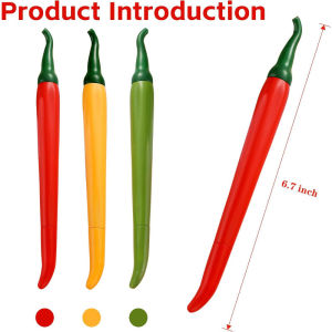 5PCS Creative Pepper Gel Pens 0.5mm Black Ink Chili Signature Pens School Office Stationery
