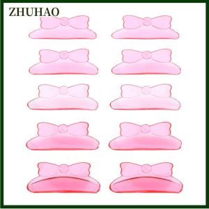 ZHUHAO 5คู่กาวรูปโบว์ขนตาซิลิโคนแบบแท่งดัดขนตาแผ่นเคลือบสำหรับ3D ดัดขนตาอุปกรณ์เสริมเครื่องดัดขนตา