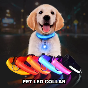 Pet Collar Cat Collar Dog Collar with LED Anti Lost During Night