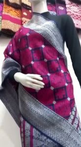 SONGKET PALEMBANG WARNA PINK TENUN