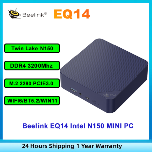 Beelink EQ14 Intel Twin Lake N150 DDR4 3200Mhz SSD M.2 2280 PCIE3.0 WIFI6 BT5.2 Windows11 Office Gaming MINI PC