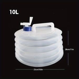 Collapsible Water Container 5L/10L/15L - Compact & Lightweight Foldable Bucket for Fishing Outdoor Camping and Hiking Essentials
