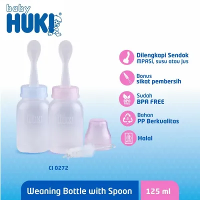 Botol Weaning Spoon Huki - Baby Feeder Alat Makan Bayi