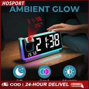 Digital Clock Large LED Display Digital Alarm Clock LED Mirror for Hearing Impaired & Deaf People