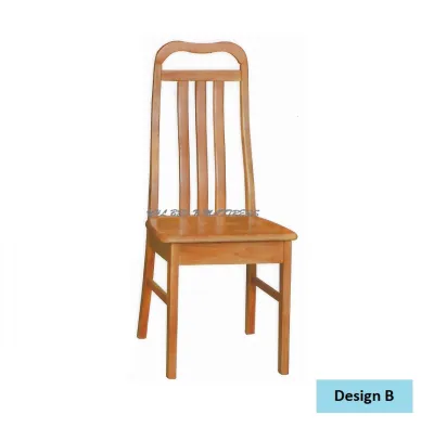YHL Solid Wooden Dining Chair With Cushion / Wooden Seat
