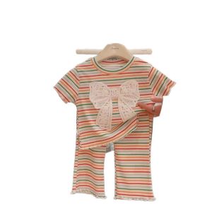 Terno For Kid Girls Top And wide leg pants Two-Piece Set Outfit For Kids Clothes Suit