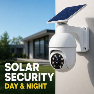 Solar Fake CCTV Motion Sensor Light IP65 Waterproof 360 Rotatable Wall Mounted Outdoor Garden Patio Security Light