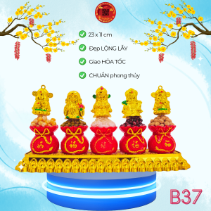 Bông tỏi ông địa vỉ 5 ông thần tài phúc lộc thọ - TỎI CÁT TƯỜNG