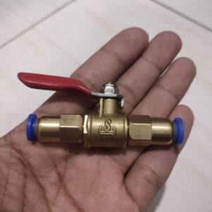 Stop Kran Double Slip Lock Mini 6mm ke 6mm Bisa Stopper Air Stopper Angin Stopper Gas