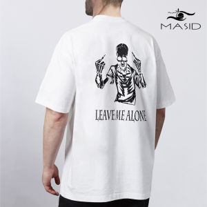 MASID T-shirt KAOS BAJU - leave me lone trendi  - DEPAN BELAKANGDISTRO BAJU 100% cotton