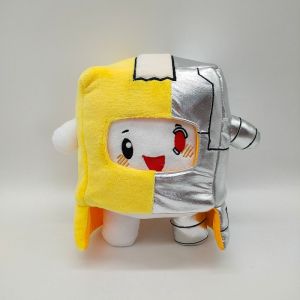 1pcs 20-35cm Lankybox Cyborg Plush Cartoon LED Lankybox Robot Soft Toy LankyBot Cyborg Plush Children Gift Toys Turned Into A Doll Girl Bed Pillow