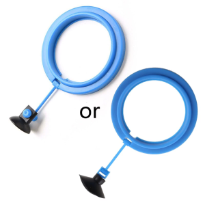 Fish Feeding Ring Aquarium Safe Floating Feeder for Goldfish Round Shape Suspensible Circles with Suction Cups