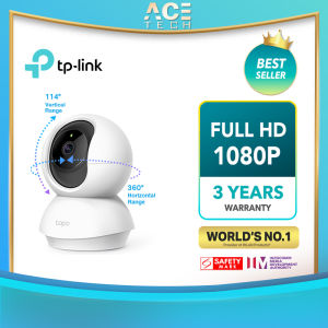 TP-LINK Tapo TC70 CCTV 360 Degree 1080P Full HD Home Security IP Camera (2-Way Audio/Night View/Motion Detection/up to 128gb Micro SD Storage)