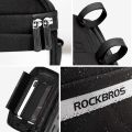 ROCKBROS Túi Gắn Tay Lái Xe Đạp Túi Đựng Đồ Phía Trước, Dạng Sọc Phản Quang, Màn Hình Cảm Ứng, Túi Đựng Điện Thoại, Dành Cho Xe Đạp Leo Núi, Đường Trường, Có Dây Đeo Vai. 