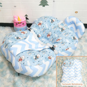Sofa Bayi Jumbo Multifungsi Dengan Gesper Pengaman Free Bantal Peyang dan Tas Mika [ Merk BabyShip ] / Kasur Bayi / Bantal Bayi