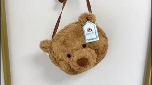 [Authentic with Blue Dust Bag]Jellycat  British Barcelona Bear Bag Crossbody Bag Graduation Student Shoulder Bag