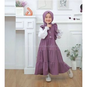 Baju muslim anak perempuan Gamis anak perempuan terbaru usia 1-12th dress zayda Terbaru