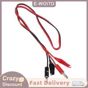 ซื้อ 1 ชิ้นลด 10 บาท สายเคเบิลสำหรับทดสอบยาว1ชิ้นยาว100ซม. ปลายกล้วยคู่ต่อกับคลิปจระเข้อุปกรณ์ DIY