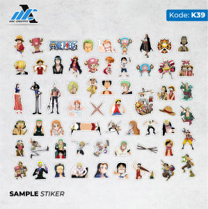 [  MAC ] 60 PCS STICKER ANIME ONE PIECE MONKEY D. LUFFY RORONOA ZORO NICO ROBIN NAMI LUCU AESTHETIC ANTI AIR UNTUK LAPTOP CASE TUMBLER KOPER HP - K16