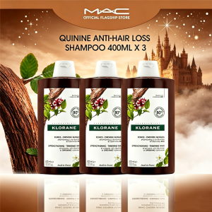 【BUNDLE OF 3】Klorane Hair Strengthening Serum -& - Reduces Hair Thinning by 67%* - 100ml