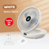 【Ship within 24 hours】XIAOM1 Office Coolingfan Hanging Portable USB Rechargeable Fan Silent Large Wind Cooling Desktop Fan Household Small Desktop FAN