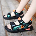 Ready Stock sandals indoor 5 to 6, 7, 8, 9, 10, 11, 12, 13, 14, 15-16, outdoor non slip beach shoes for boys aged 5, casual children, Spider Man gasoline knit sports shoes, size.