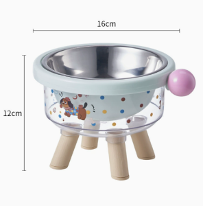 Elevated Stainless Steel Pet Bowl Removable Non-Slip Four Leg Cat Dog Food Water Bowl Large Capacity
