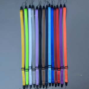 15mm Sewn Adjustable Double-Ended Aircraft Buckle Lanyard Neck Strap Small Fan Hands-Free Hanging Rope可调节双头飞机扣挂绳