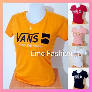 VN2660 Emc Fashion Ladies Cut Overrun T-Shirt For Women Embroidered Design Pure Cotton Fabric