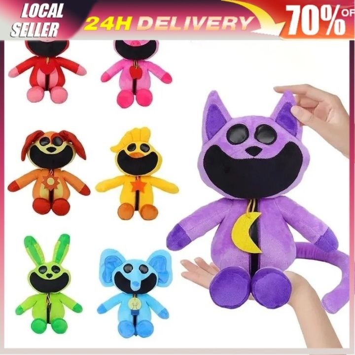 Cartoon poppy playtime 3 dolls 25CM Smiling Critters CatNap Dogday ...