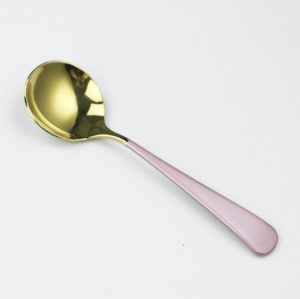 CozyJoy Round Soup Spoon Cutlery 304 Stainless Steel Thicken Round Spoon Dessert Spoon with Long Handle Sudu 小圆汤勺喝汤勺