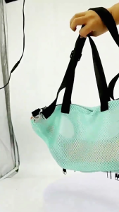 Adjustable Mesh Bath Bag for Cats and Dogs Scratch Resistant Cat Nail Trimming Bag Breathable Cat Grooming Bag Carriers