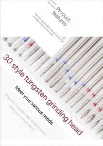 Nail Drill Bit Set For Electric Pedicure Manicure Machine Nail File Grinding Head Accessories