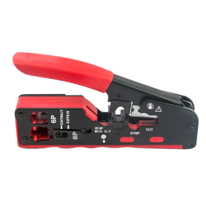 RJ45 Pass Through Crimper Tool Crimping Tool Ethernet Cable Crimper For CAT7/CAT6/CAT5 Modular Plugs