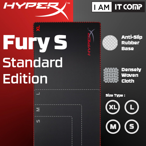 HyperX FURY S Pro Gaming Mouse Pad Cloth Surface Optimized